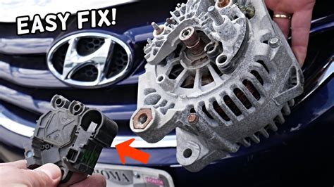 Hyundai Santa Fe Alternator Not Chargning Replace Brushes Brush Youtube