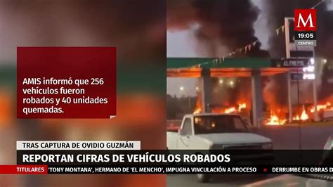 Captura de Ovidio Guzmán dejó 256 vehículos robados en Sinaloa