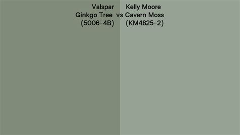 Valspar Ginkgo Tree 5006 4B Vs Kelly Moore Cavern Moss KM4825 2