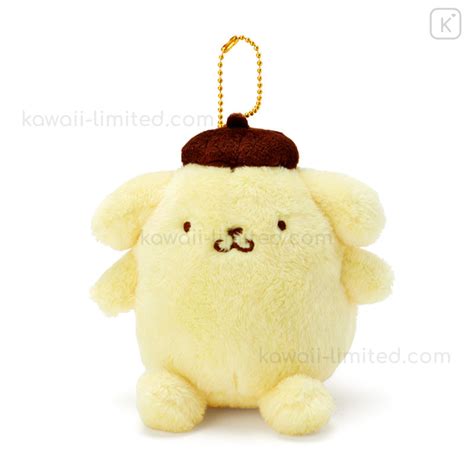 Japan Sanrio Fluffy Keychain Plush Pompompurin Kawaii Limited