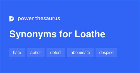 Loathe synonyms - 957 Words and Phrases for Loathe