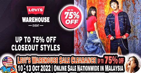 10-13 Oct 2022: Levi’s Online Warehouse Sale Clearance Nationwide in ...