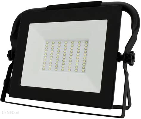 Naświetlacz Led Smd 50W 6000K 4500Lm Ip65 Czarny Przenośny Przewód 1 5M