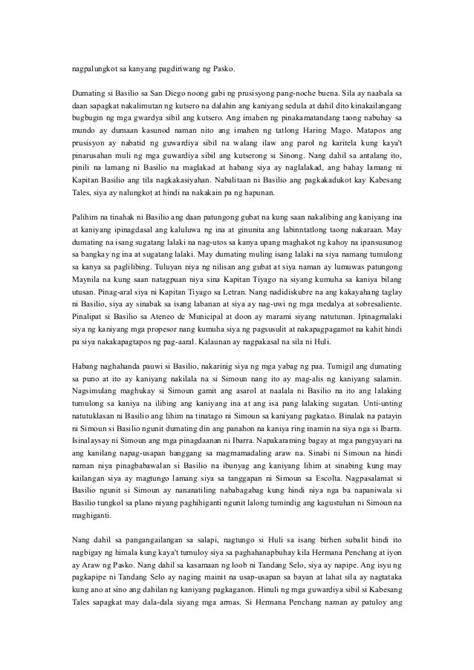 Buod Ng Kabanata 7 El Filibusterismo Fabregas123 Buod Ng Kabanata 27