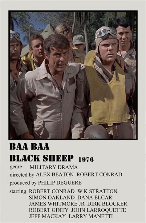 Baa Baa Black Sheep Affiches De Films Style Minimaliste Affiche