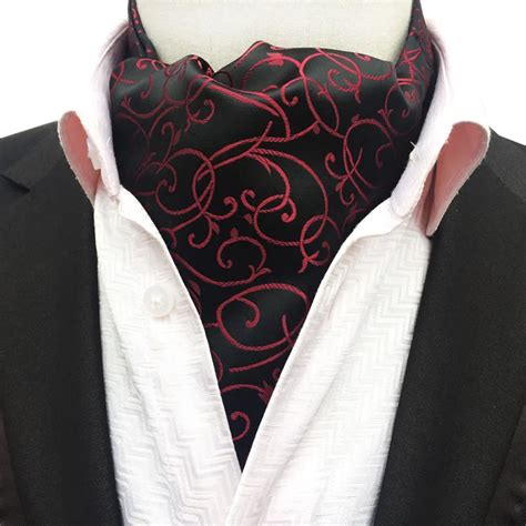 Linbaiway Mens Ascot Vintage Paisley Classic Wedding Formal Cravat Self