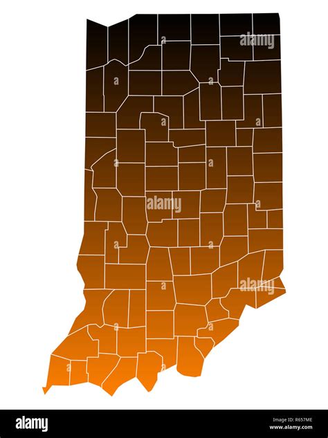 map of indiana Stock Photo - Alamy