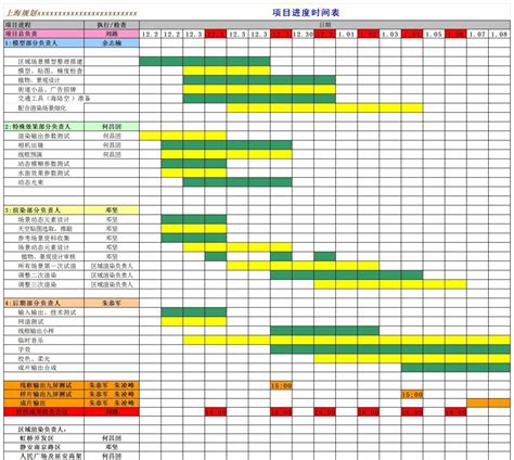 项目进度表模板excel格式免费下载（共13款精选模板） 趣帮office教程网