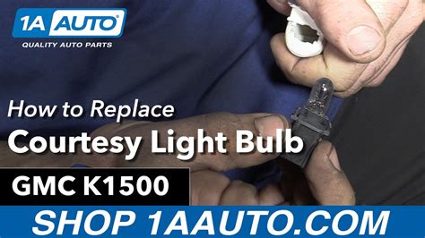 How To Replace Door Mounted Courtesy Bulb 88 98 Gmc K1500 Youtube