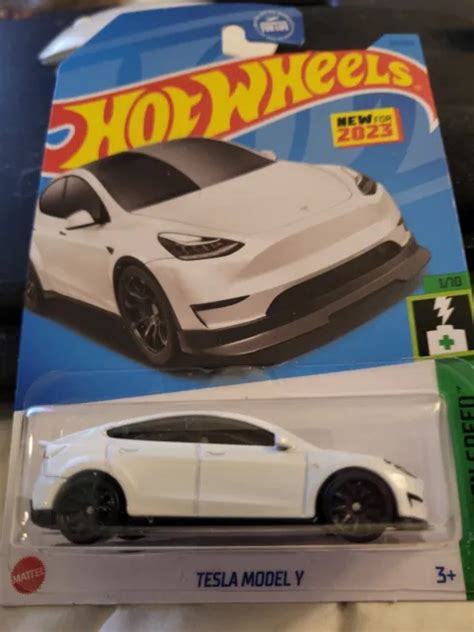 2023 HOT WHEELS Tesla Model Y 37 250 White MOC 1 64 Scale 3 42 PicClick UK