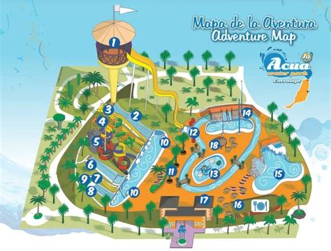 Acua Water Park Map and Brochure (2022 - 2024) | ThemeParkBrochures.net