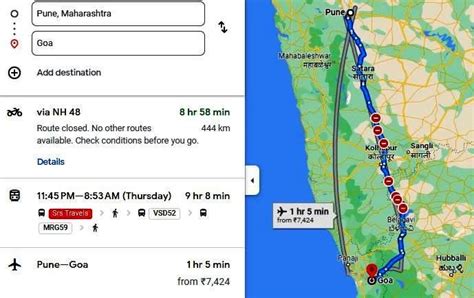 Pune To Goa Distance By Road Train Ticket Price Flight