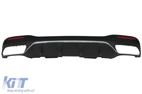 Rear Bumper Air Diffuser With Exhaust Muffler Tips Suitable For Mercedes Gle Class W166 Suv