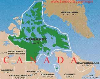 Maps of Nunavut - Flags, Maps, Economy, Geography, Climate, Natural ...