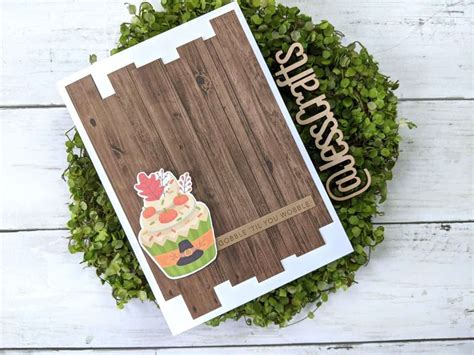 From Patterned Paper One Sheet Wonder Card Template