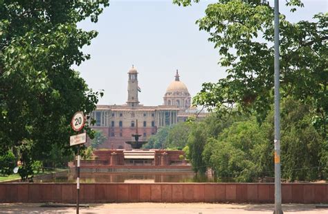 Residence of the President of India. New Delhi Stock Image - Image of ...