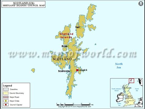 Map Of Shetland Islands Scotland Map