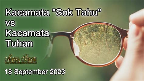 Renungan Manna Sorgawi Daily Christian Devotional Kacamata Sok