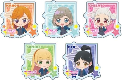 駿河屋 全5種セット 「ラブライブスーパースター アクリルバッジ 冬制服 デフォルメ Ver」（バッジ・ピンズ）