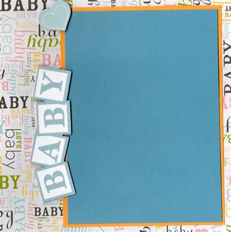 Free Printable Baby Scrapbook Layout Templates