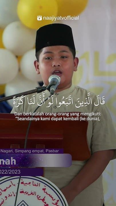 Murottal Merdu Ananda Fadlus Sabri Syaputra Surah Al Baqarah Ayat 166