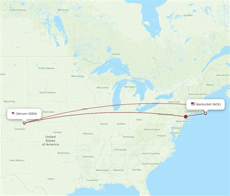 All Flight Routes From Denver To Nantucket Den To Ack Flight Routes