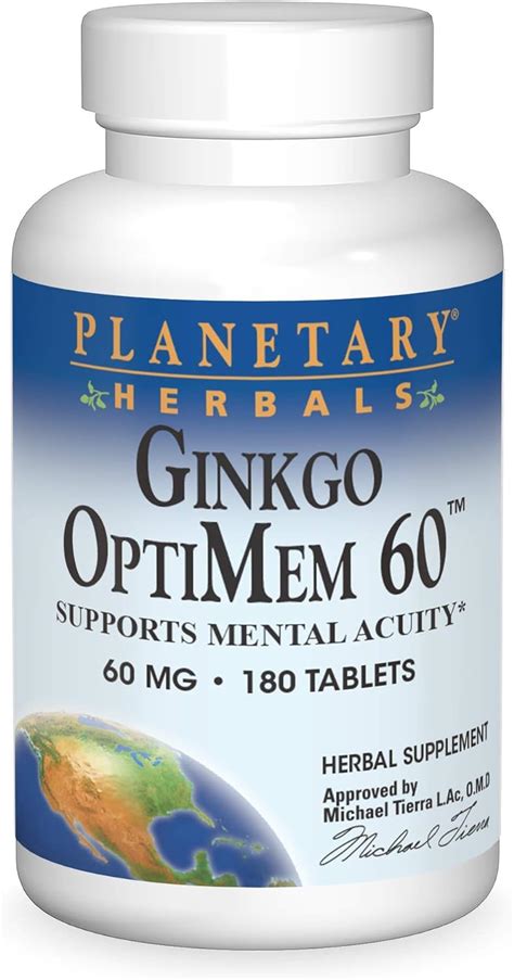 Amazon Planetary Herbals Ginkgo Optimem Tablets Count