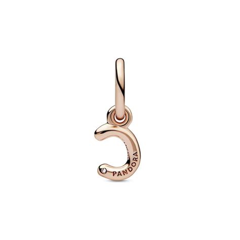 Charm Colgante Pandora Alfabeto Letra Min Scula C C