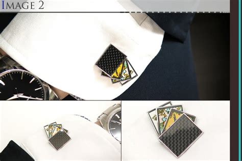 【楽天市場】【2022awモデル】tateossian タテオシアン Play Time Carbon Tarot Black Carbon Fiber Cufflinks プレイタイム