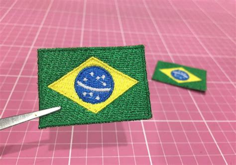 Patch Bordado Bandeira Do Brasil Termocolante Cm Elo