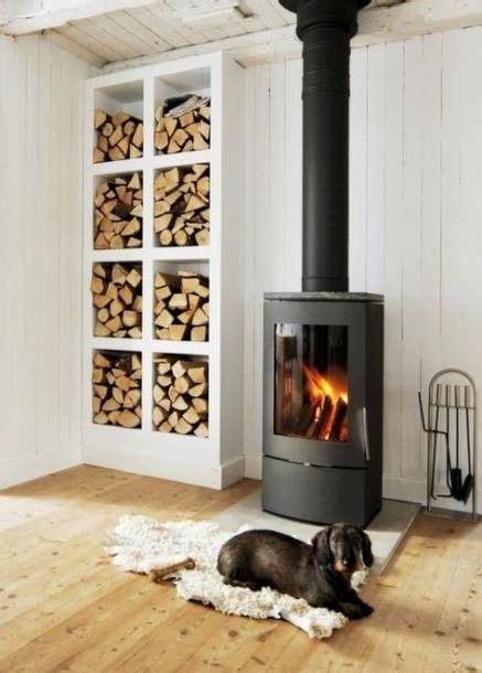 Wood Burning Stove Scandinavian Fireplaces 21 Ideas Firewood Storage