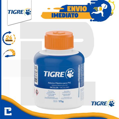 Adesivo Plástico Para PVC Frasco Pincel 175gr TIGRE Incolor Cola