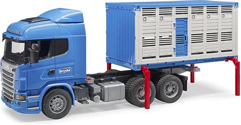 Bruder Scaina R Series Transportation Truck With Cattle Scaled