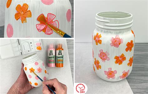 SpringPaintedMasonJar