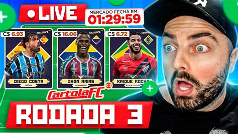 Live Cartola Fc Rodada Gr Mio Reserva Botafogo Misto Youtube