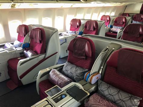 Review Qatar Airways Business Class Boeing 777 200lr Akl Doh