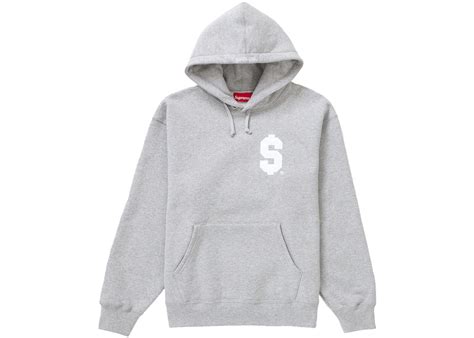 Supreme Hooded Sweatshirt Heather Grey Mens Ss24 Us