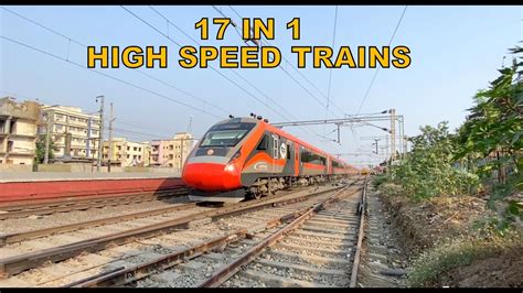 [17 In 1] High Speed Trains Vande Bharat Rajdhani Tejas Ac Double Decker Indian