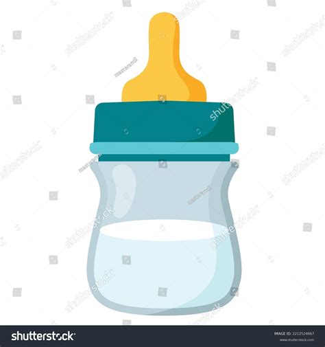 Baby Food Milk Bottle Baby Kids Stock Vector (Royalty Free) 2212524667 ...