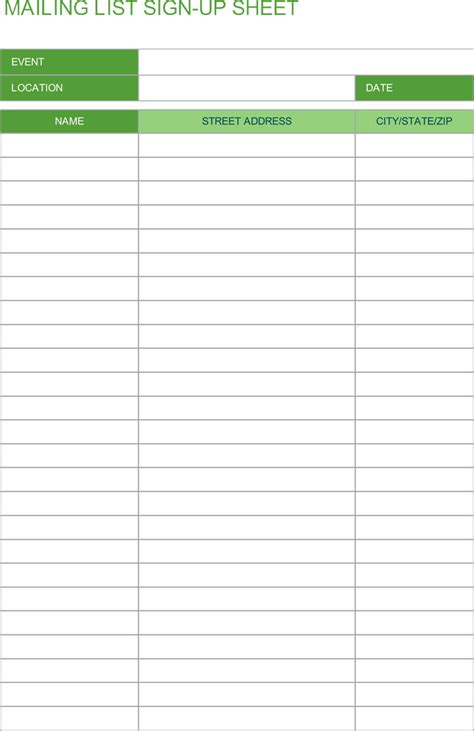 16+ Free Sign-in & Sign-up Sheet Templates ( Excel | Word)