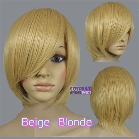 Free Shipping Hot Heat Resistant Party Hair40cm Beige Blonde Heat Styleable Long Bang Layer