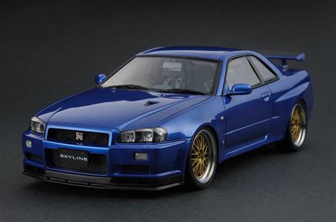 Modellautos Nissan Skyline R34 1 18 Ignition Model R34 GT R V Spec II