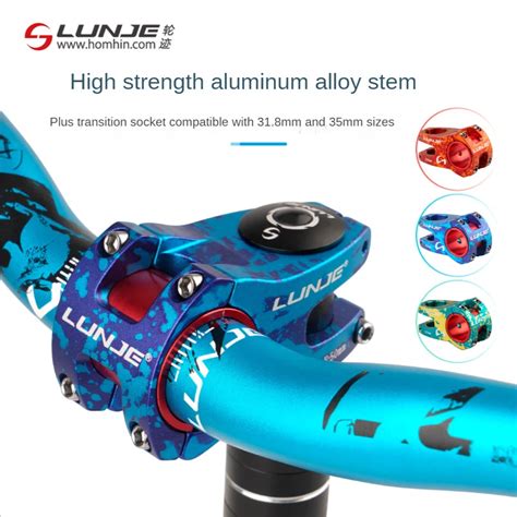 Lunje Bicycle Handlebar Stem Alum Nio Mtb Power Road Bike Curto