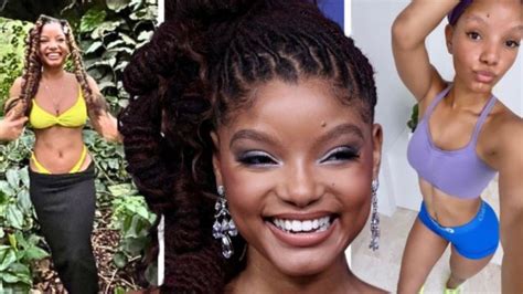 Halle Bailey S Weight Loss Before And After How Much Weight Her Lost 2023