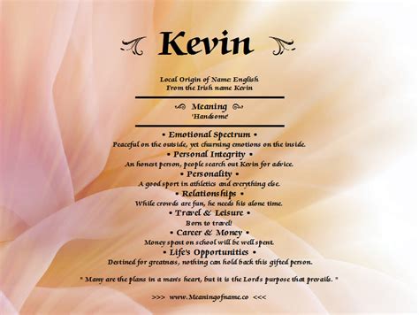 Kevin - Meaning of Name