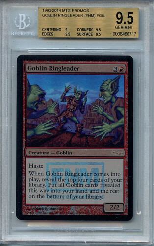 Mtg Goblin Ringleader Bgs 95 Mtg Fnm Promos Magic Foil Card Amricons