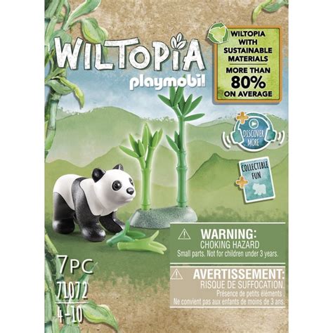 71072 Playmobil Wiltopia Bébé Panda Sur King Jouet