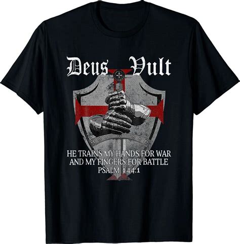 New Limited Christian Deus Vult He Trains My Hands For War Psalm 1441