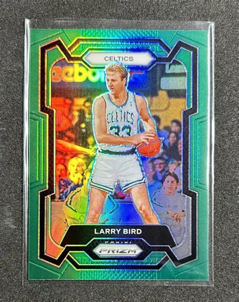 2023 24 PANINI PRIZM Larry Bird Vert Prizm Celtics 189 Couleur Match