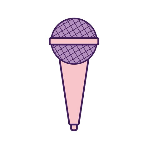 Purple Microphone On A White Background 2751312 Vector Art At Vecteezy